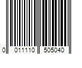 Barcode Image for UPC code 0011110505040