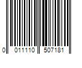 Barcode Image for UPC code 0011110507181