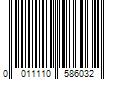 Barcode Image for UPC code 0011110586032