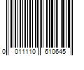 Barcode Image for UPC code 0011110610645