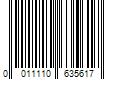 Barcode Image for UPC code 0011110635617