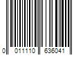 Barcode Image for UPC code 0011110636041