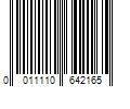 Barcode Image for UPC code 0011110642165