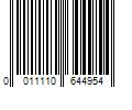 Barcode Image for UPC code 0011110644954