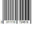 Barcode Image for UPC code 0011110724519