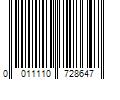 Barcode Image for UPC code 0011110728647