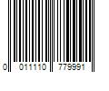 Barcode Image for UPC code 0011110779991