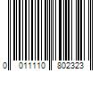 Barcode Image for UPC code 0011110802323