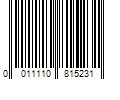 Barcode Image for UPC code 0011110815231