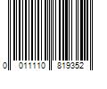 Barcode Image for UPC code 0011110819352