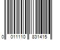 Barcode Image for UPC code 0011110831415