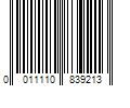 Barcode Image for UPC code 0011110839213