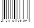 Barcode Image for UPC code 0011110851819