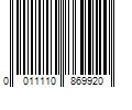 Barcode Image for UPC code 0011110869920