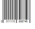 Barcode Image for UPC code 0011110898746