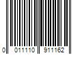 Barcode Image for UPC code 0011110911162