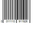 Barcode Image for UPC code 0011110911926