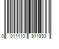 Barcode Image for UPC code 0011110911933