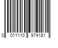 Barcode Image for UPC code 0011110974181