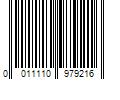 Barcode Image for UPC code 0011110979216