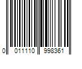 Barcode Image for UPC code 0011110998361