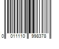 Barcode Image for UPC code 0011110998378