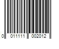 Barcode Image for UPC code 0011111002012