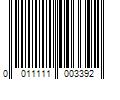 Barcode Image for UPC code 0011111003392