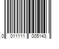Barcode Image for UPC code 0011111005143. Product Name: Unilever Ponds  Rejuveness Anti Wrinkle Cream  1.75 oz