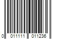 Barcode Image for UPC code 0011111011236