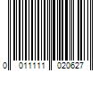 Barcode Image for UPC code 0011111020627