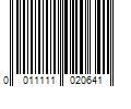 Barcode Image for UPC code 0011111020641