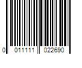 Barcode Image for UPC code 0011111022690