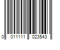 Barcode Image for UPC code 0011111023543