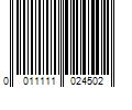 Barcode Image for UPC code 0011111024502