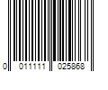 Barcode Image for UPC code 0011111025868