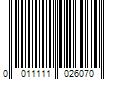 Barcode Image for UPC code 0011111026070