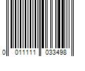 Barcode Image for UPC code 0011111033498