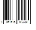 Barcode Image for UPC code 0011111034280