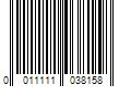 Barcode Image for UPC code 0011111038158