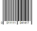 Barcode Image for UPC code 0011111041417