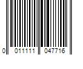 Barcode Image for UPC code 0011111047716