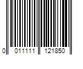 Barcode Image for UPC code 0011111121850