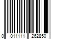 Barcode Image for UPC code 0011111262850