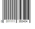 Barcode Image for UPC code 0011111353404