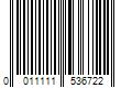 Barcode Image for UPC code 0011111536722