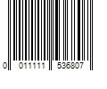 Barcode Image for UPC code 0011111536807