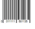 Barcode Image for UPC code 0011111581135