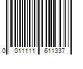 Barcode Image for UPC code 0011111611337