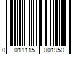 Barcode Image for UPC code 0011115001950